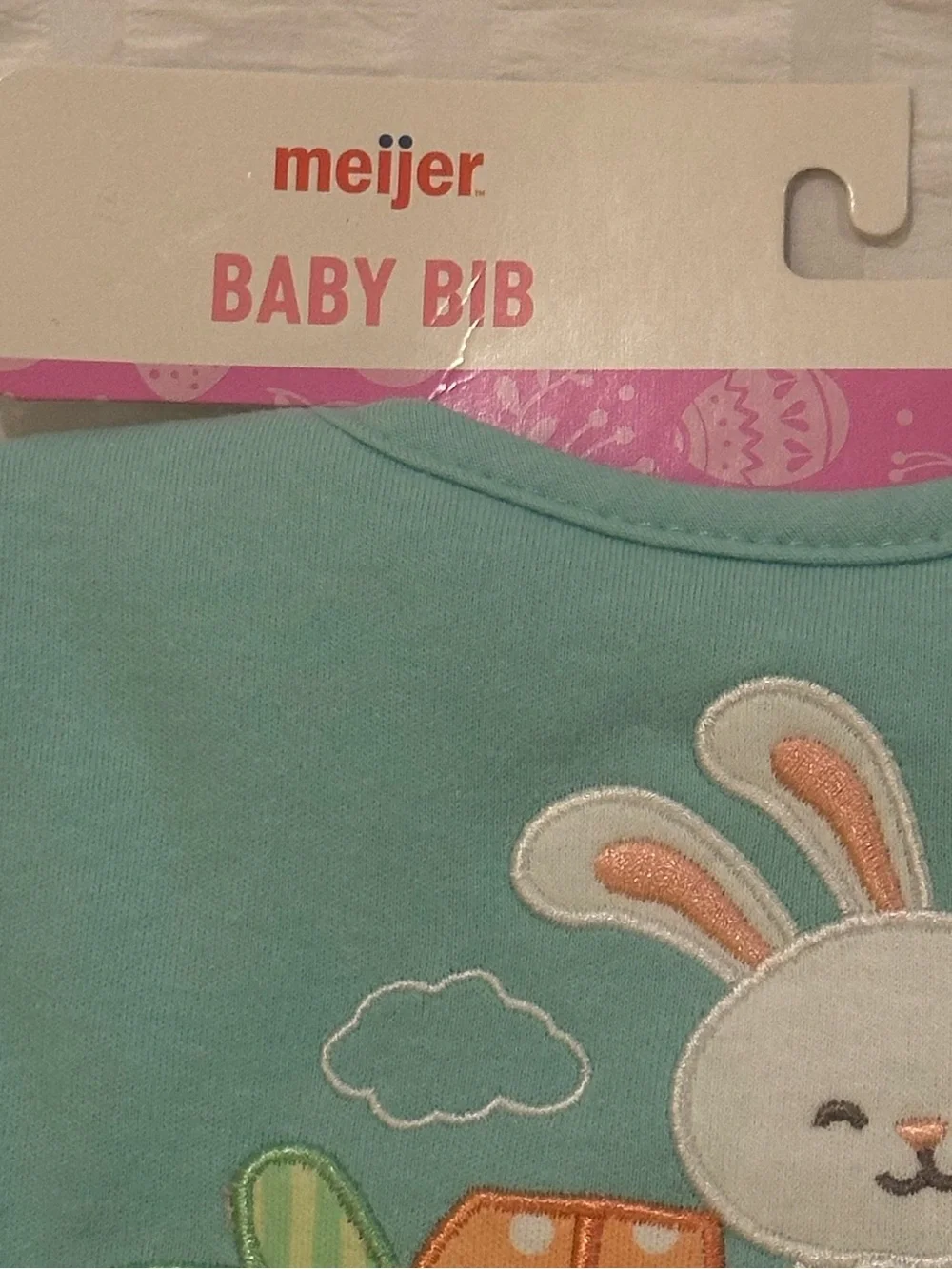 💥 $5 if bundled - Off to Grandma's Baby Bib Easter bunny NWT